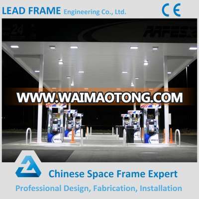 Different Types Best Design Steel Space Frame Gas Station Canopy for Sale