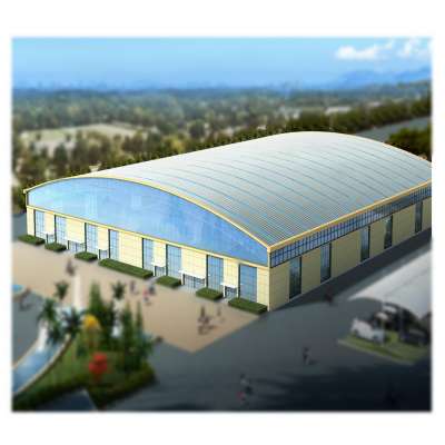 Design Structural Barrel Space Frame Roofing System Building Materials Construction Pool Roof Cover Swimming Pool