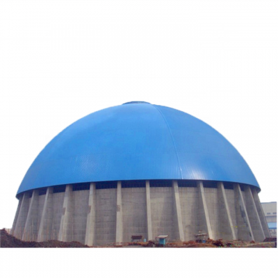 Prefab steel structure dome storage building cover space frame coal storage shed