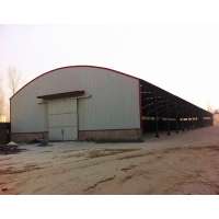 Prefabricated light steel structure and arch-shaped roof building/warehouse/carport